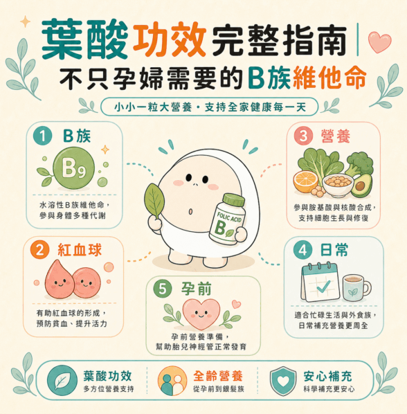 葉酸功效 完整指南